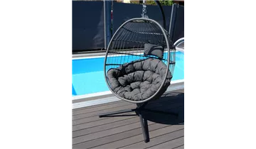 Sungörl Hängesessel Folt Meran, Stahl / Aluminium / Rattan