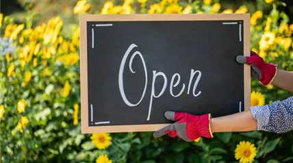 Öffnungszeiten - Schild