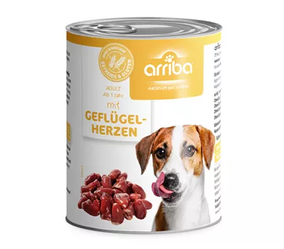 arriba Dose mit Geflügelherzen