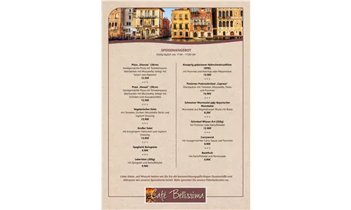 Unsere Speisekarte Unsere Speisekarte