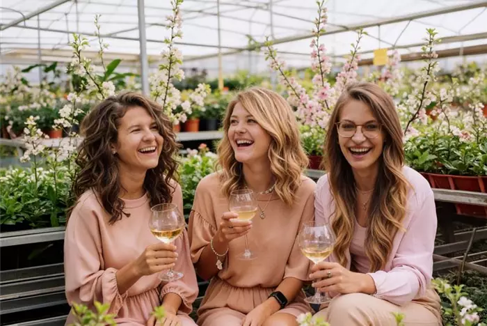 Freundinnen Frühlingspflanzen Gartencenter Party Frauen Freepik KI.jpg